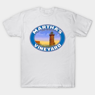 Martha's Vineyard Oak Bluffs East Chop Lighthouse Light Massachusetts T-Shirt